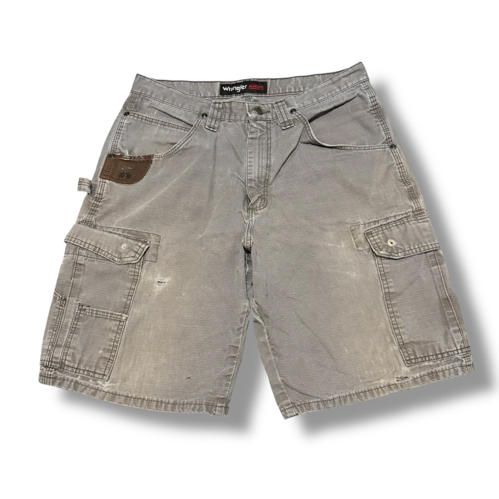 Wrangler Riggs Utility Cargo Shorts Gray